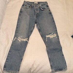 Agolde Riley Straight leg high waisted jeans